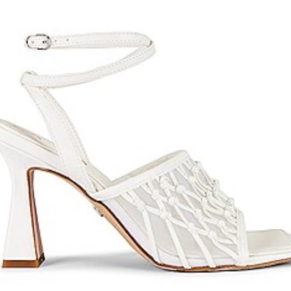 Elegant White Strappy Heels